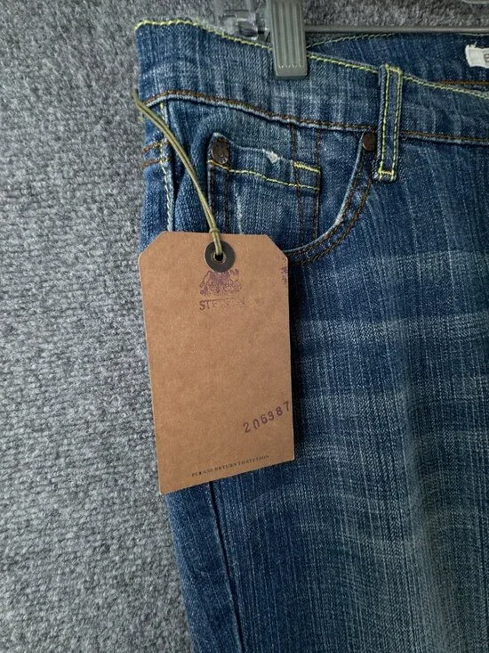 NWT Stetson Women Blue Cotton Blend 816 Fit Cropped Jeans Size 12 ACTL 34x28 - Picture 9 of 16